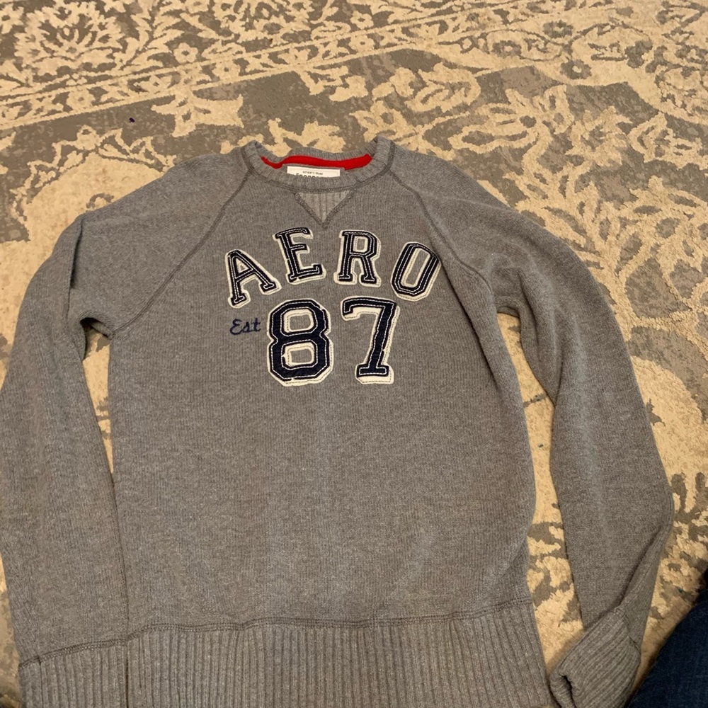 Aeropostale Gray Crewneck Sweater